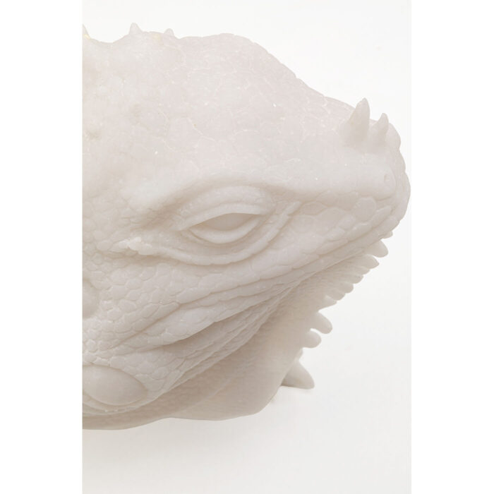 Obiect Deco Iguana Alb 82cm
