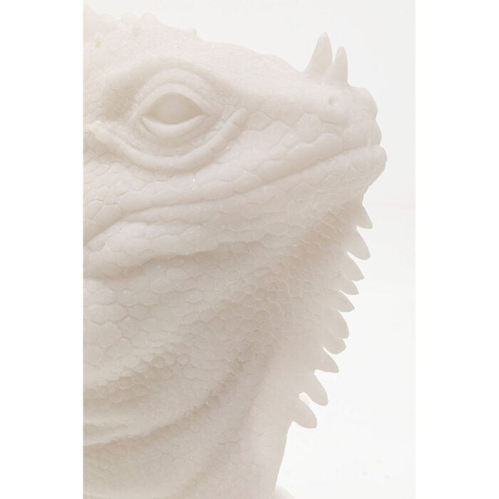 Obiect Deco Iguana Alb 82cm