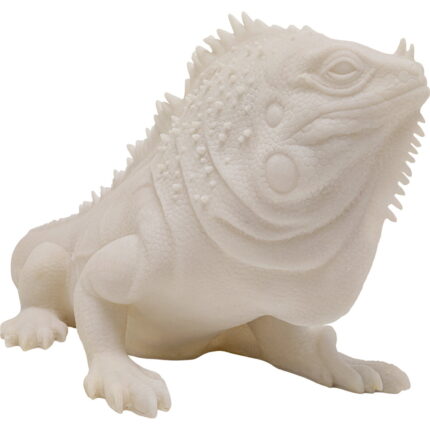 Obiect Deco Iguana Alb 82cm