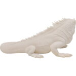 Obiect Deco Iguana Alb 82cm