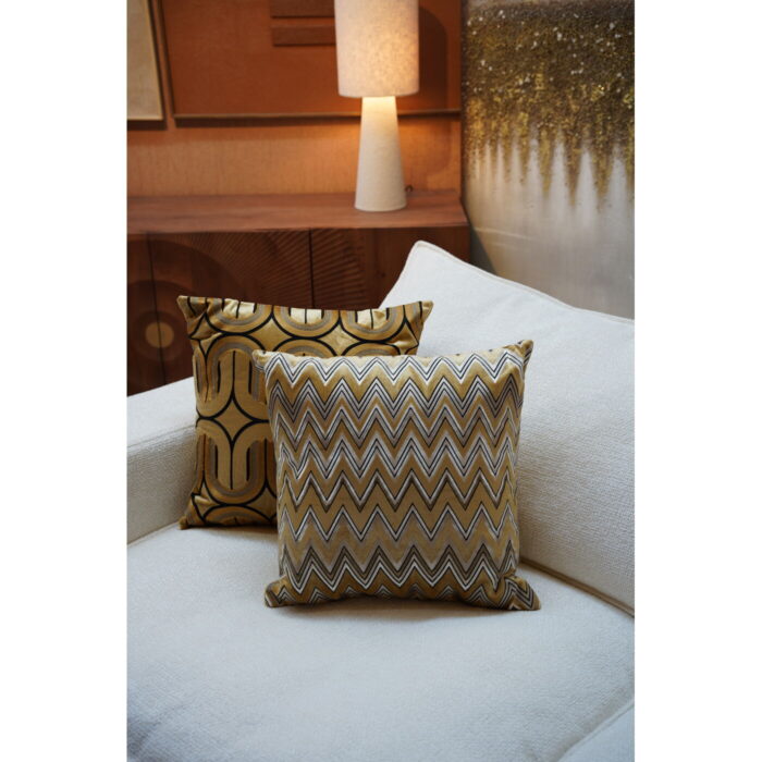 Pernă Zig Zag Miere 50x50cm