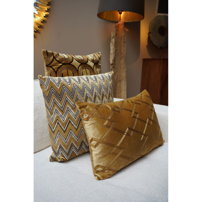 Pernă Zig Zag Miere 50x50cm