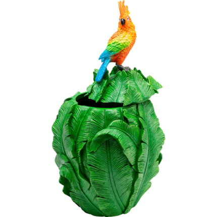 Papagal decorativ din tablă 49cm
