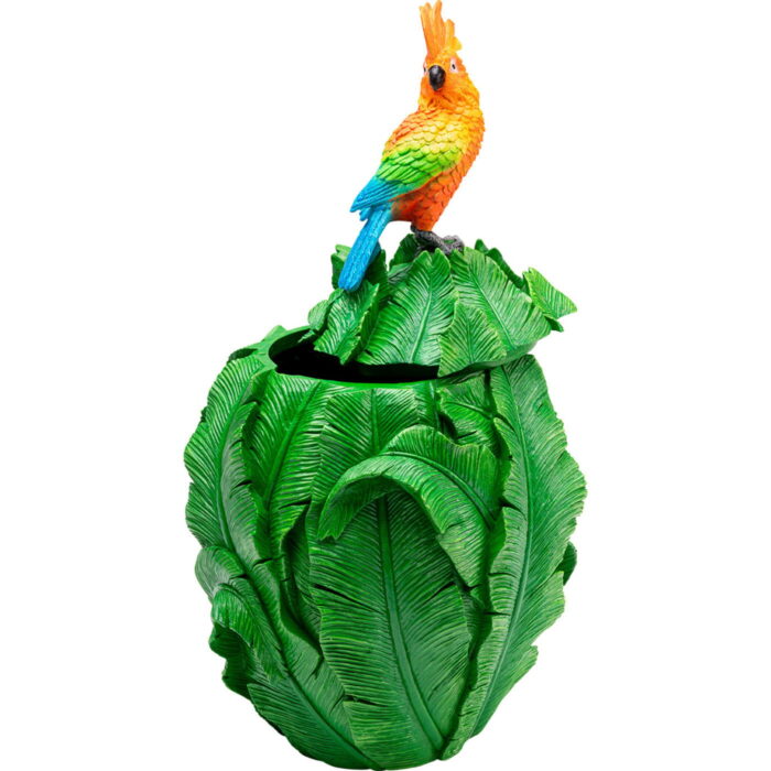 Papagal decorativ din tablă 49cm