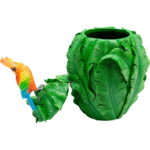 Papagal decorativ din tablă 49cm