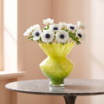 Vază Pelle verde 23 cm