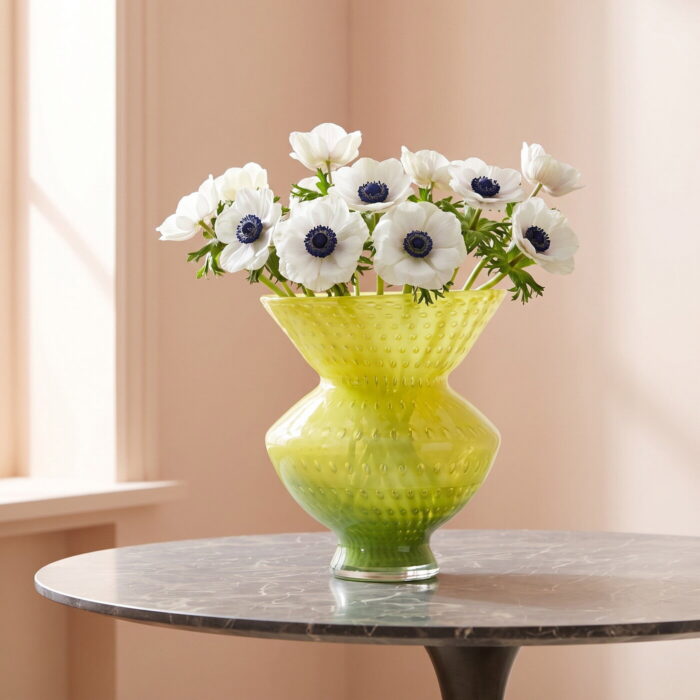 Vază Pelle verde 23 cm