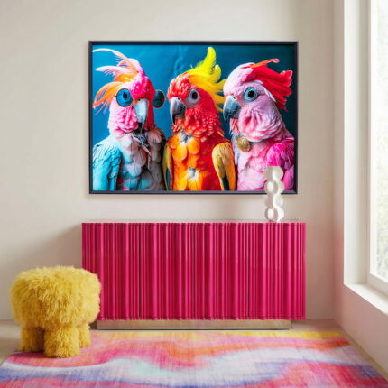 Tablou de sticlă Cockatoo Chatter 150x100cm