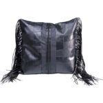 Pernă Black Fringes 45x45cm