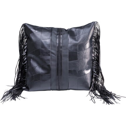 Pernă Black Fringes 45x45cm