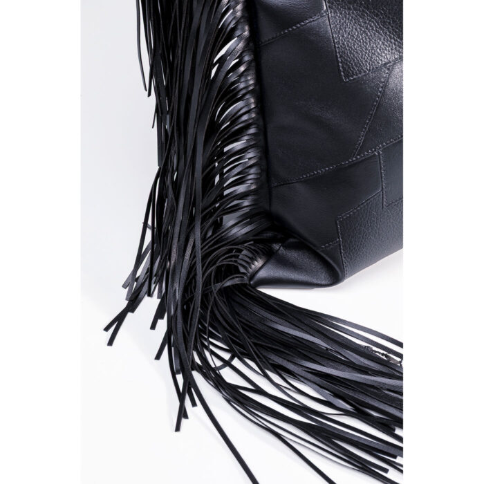 Pernă Black Fringes 45x45cm