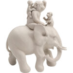 Figurina decorativa Animal Circus Greige 19cm
