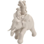 Figurina decorativa Animal Circus Greige 19cm