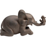 Figurina decorativa Reading Monkey maro21cm