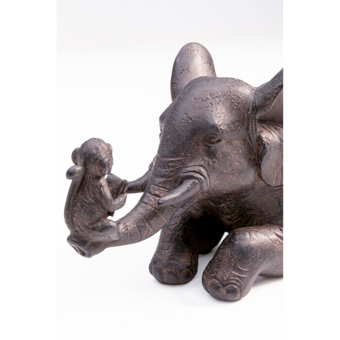 Figurina decorativa Reading Monkey maro21cm