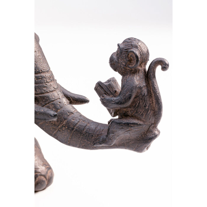 Figurina decorativa Reading Monkey maro21cm