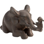 Figurina decorativa Reading Monkey maro21cm