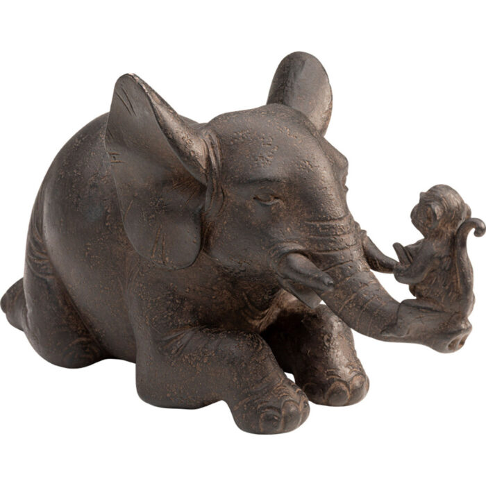Figurina decorativa Reading Monkey maro21cm