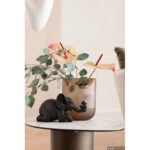 Figurina decorativa Reading Monkey maro21cm