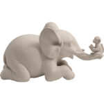 Figurina decorativa Reading Monkey Greige 21cm