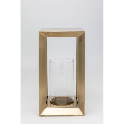 Felinar Cubic auriu 36 cm