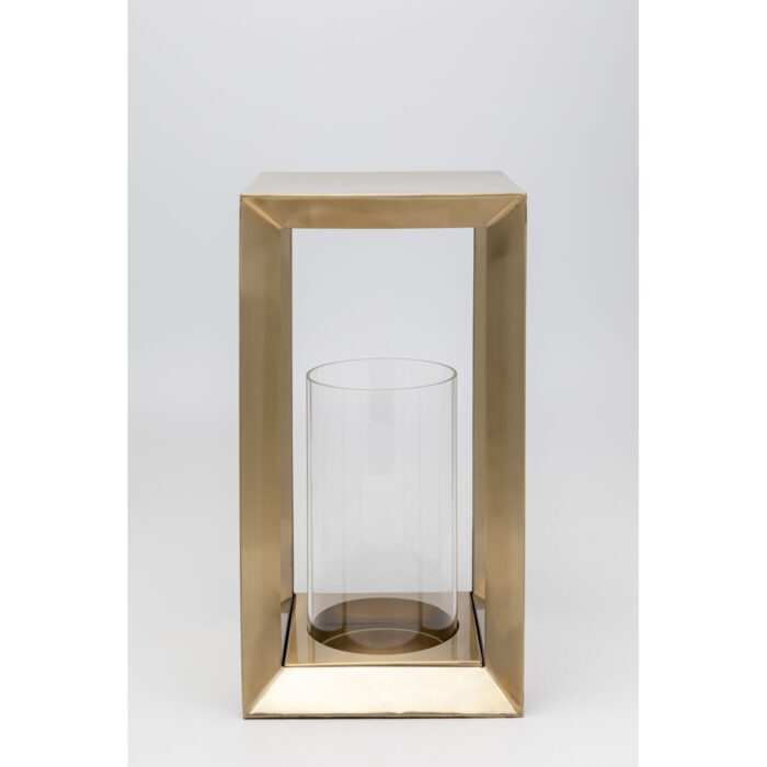 Felinar Cubic auriu 36 cm