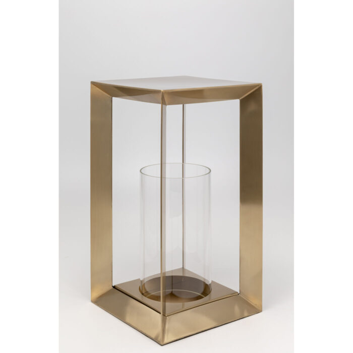 Felinar Cubic auriu 36 cm