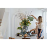 Vaza Butterflies LightAlbastru 50 CM