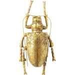 Decoratiune perete Longicorn Beetle Auriu