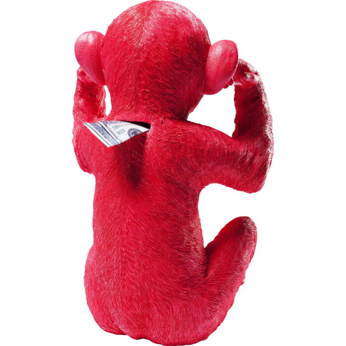Pusculita Monkey Kikazaru Rosu
