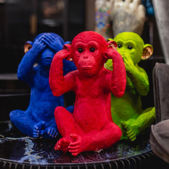 Pusculita Monkey Iwazaru Lime