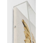 Decoratiune de perete Wings Auriu Alb 120x120cm