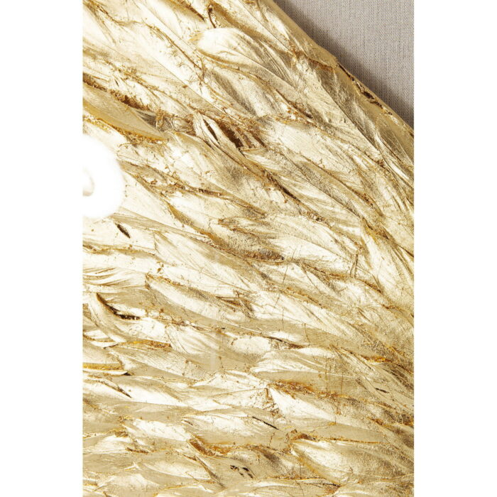 Decoratiune de perete Wings Auriu Alb 120x120cm
