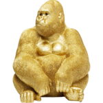 Figurina decorativa Monkey Gorilla Side XL Auriu
