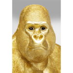 Figurina decorativa Monkey Gorilla Side XL Auriu