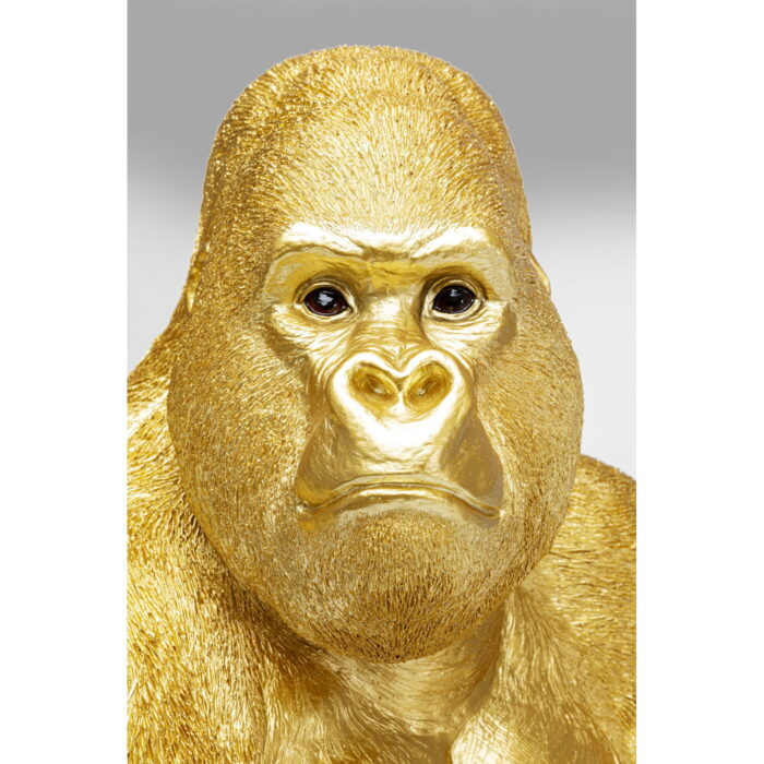 Figurina decorativa Monkey Gorilla Side XL Auriu