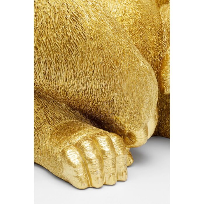 Figurina decorativa Monkey Gorilla Side XL Auriu
