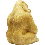 Figurina decorativa Monkey Gorilla Side XL Auriu