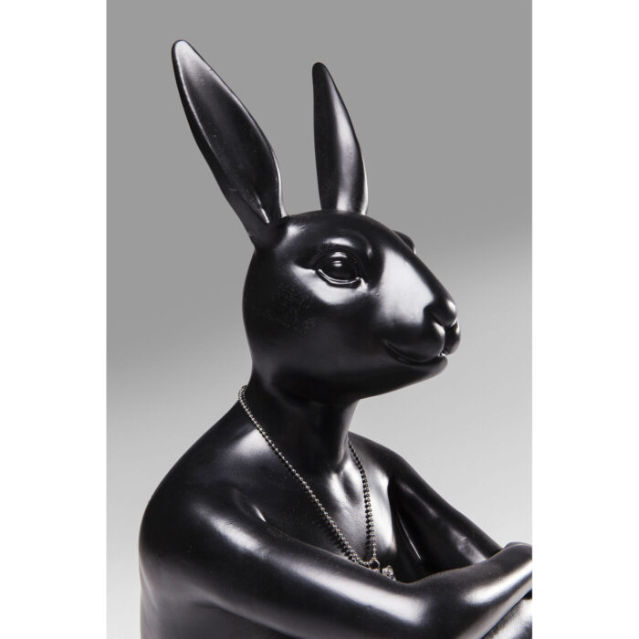 Figurina decorativa Gangster Rabbit Negru