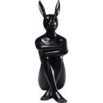 Figurina decorativa Gangster Rabbit Negru