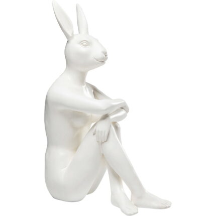 Figurina decorativa Gangster Rabbit Alb