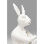 Figurina decorativa Gangster Rabbit Alb