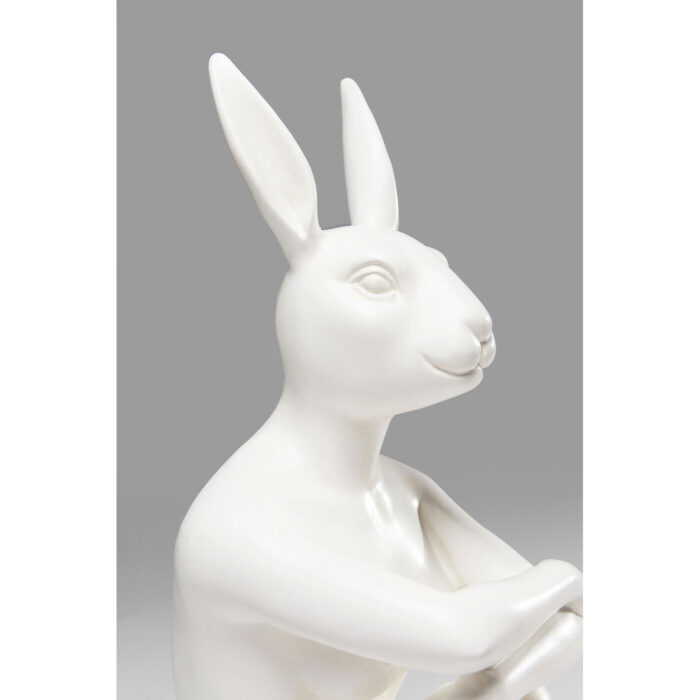 Figurina decorativa Gangster Rabbit Alb