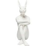 Figurina decorativa Gangster Rabbit Alb