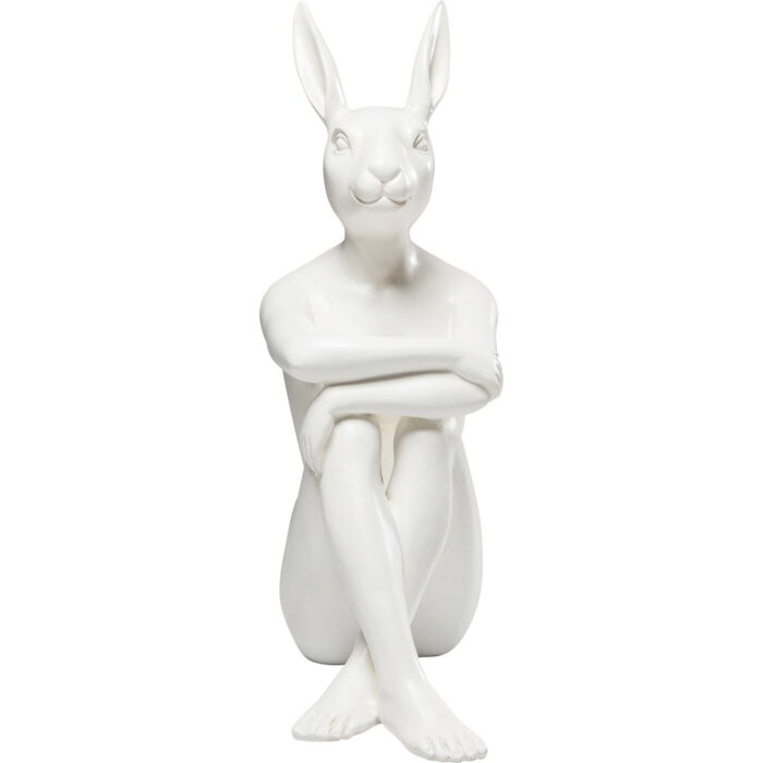 Figurina decorativa Gangster Rabbit Alb