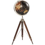 Decoratiune Globe Earth Negru