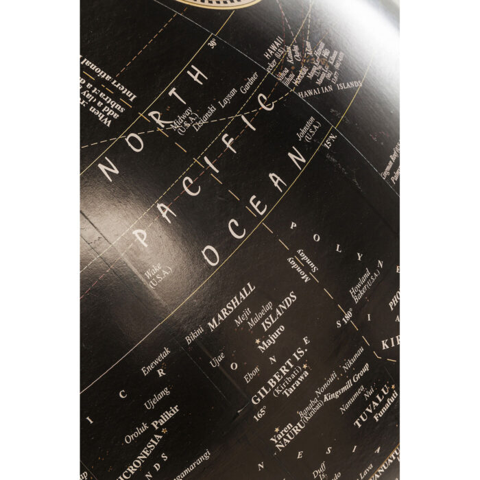 Decoratiune Globe Earth Negru