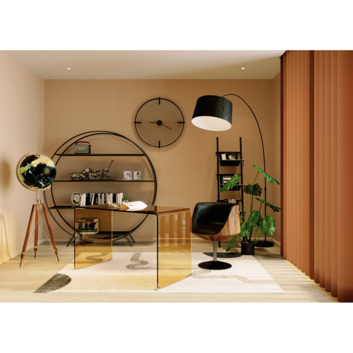 Decoratiune Globe Earth Negru
