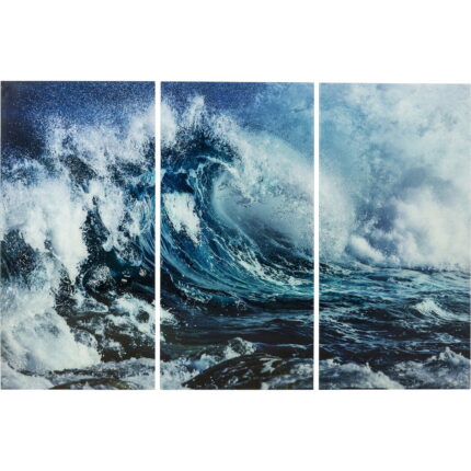 Tablou Triptychon Wave 160x240cm (3/Set)