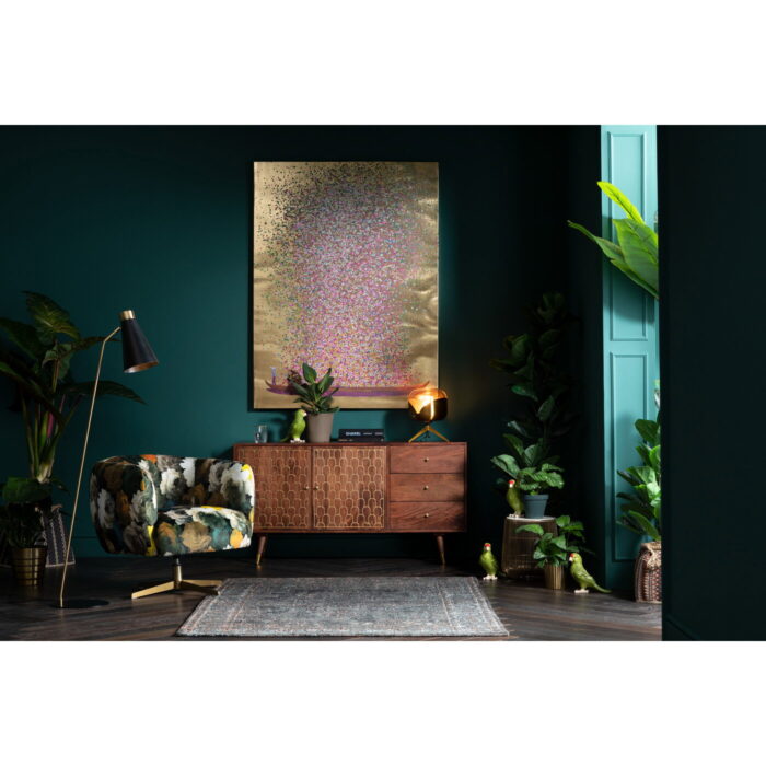 Tablou pe panza Flower Boat Auriu Roz 160x120cm